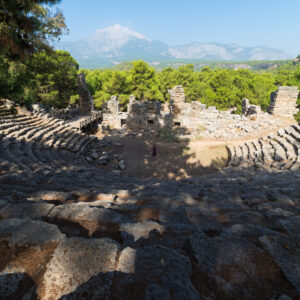 Ruins of the city of Phaselis, tourist attraction of Turkey
