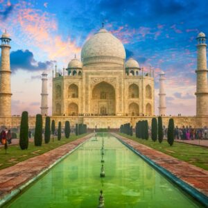 Taj Mahal on sunrise sunset, Agra, India