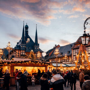 Wernigerode Christmas Market at Evening