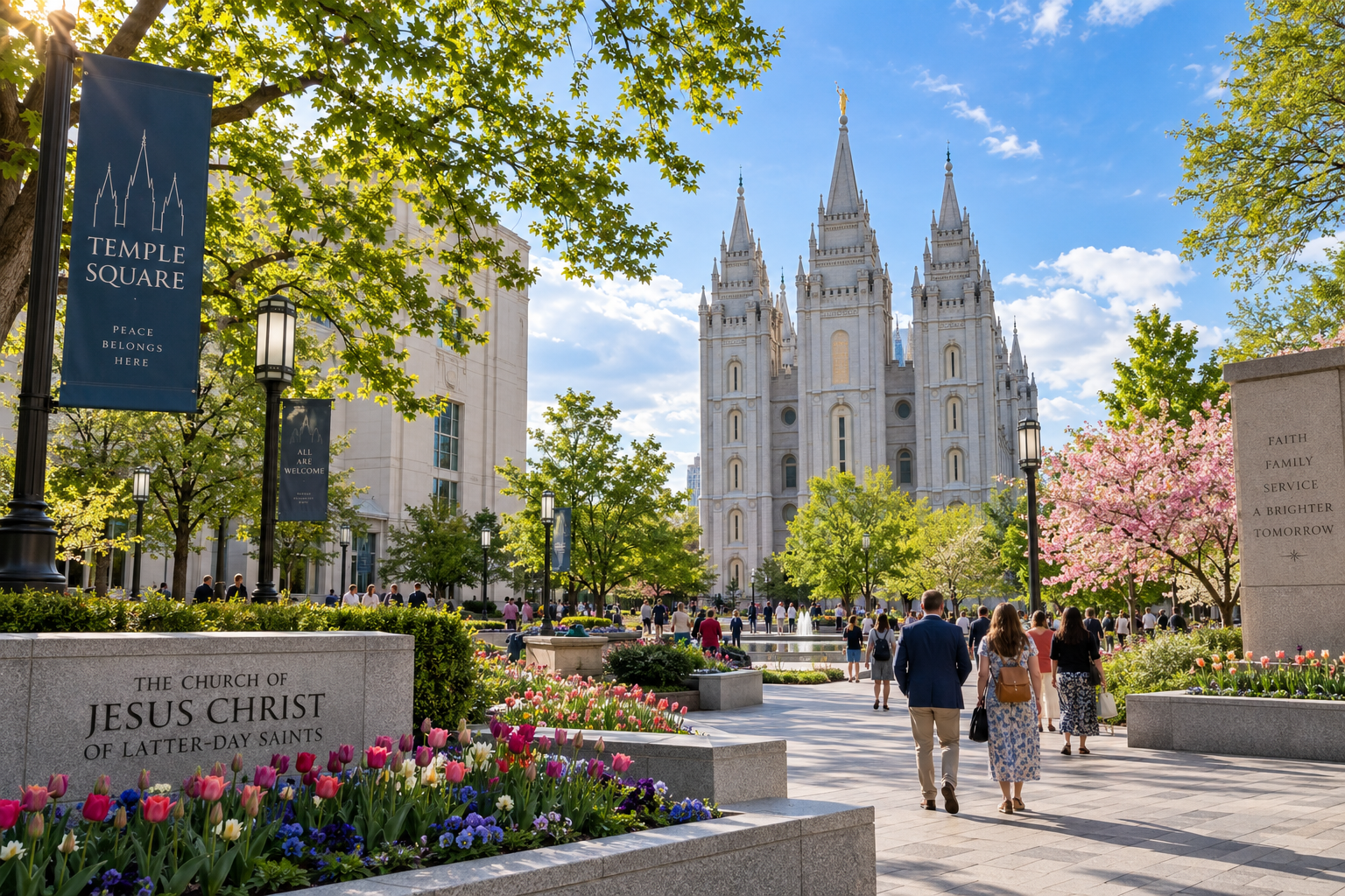 Salt Lake City Temple Open house 2027 AI